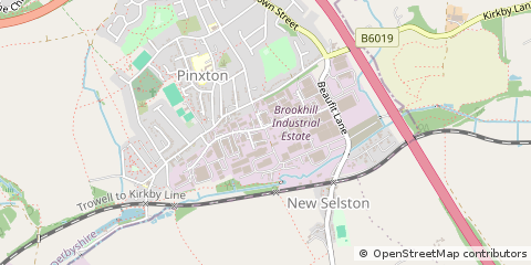 Map of Derbyshire