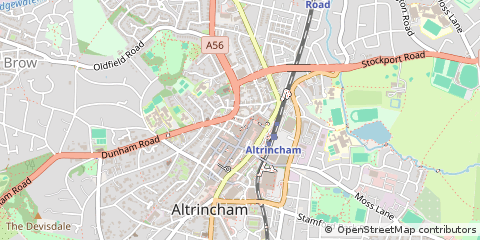 Map of Altrincham