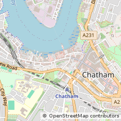 Map of Chatham, Kent