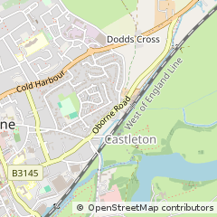 Map of Sherborne, Dorset