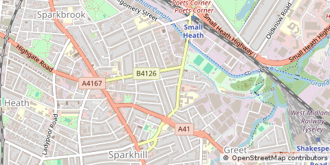 Map of Birmingham