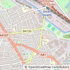 Map of Birmingham