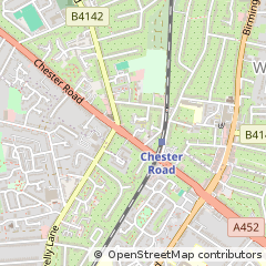 Map of Sutton Coldfield, West Midlands