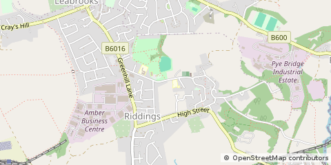 Map of Alfreton, Derbyshire