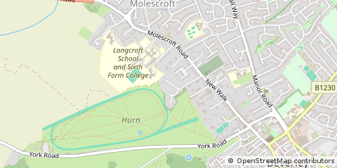 Map of Beverley, East Yorkshire