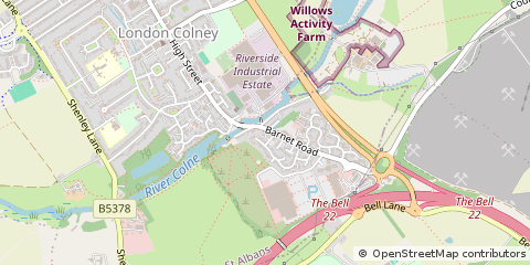 Map of London Colney