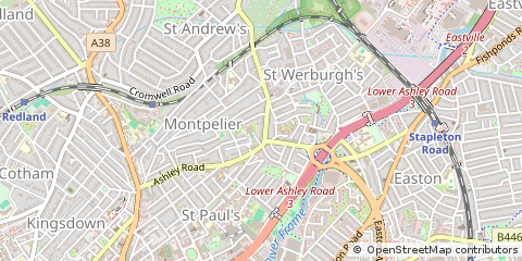 Map of Bristol, Avon