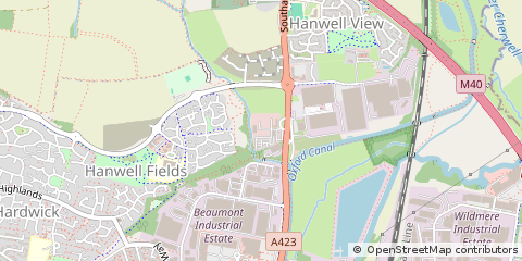 Map of Banbury, Oxfordshire