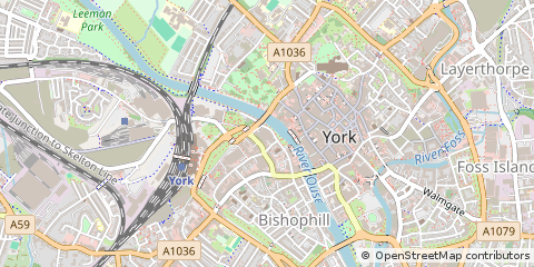 Map of York, North Yorkshire