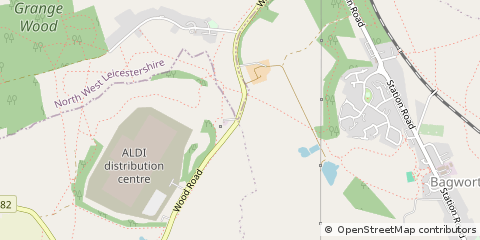 Map of Coalville, Leics