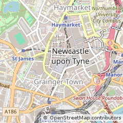 Map of Newcastle Upon Tyne
