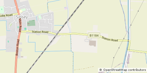 Map of Sibsey, Boston, Lincs.