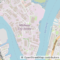 Map of Rochester, Kent