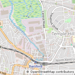 Map of Dartford, Kent