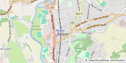 Map of Belper
