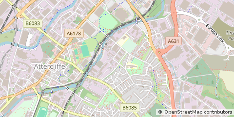 Map of Sheffield