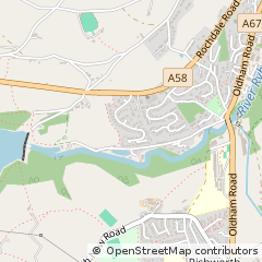 Map of Sowerby Bridge, West Yorkshire