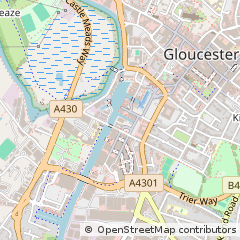Map of Gloucester, Gloucestershire
