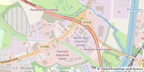 Map of Stockton on Tees, Cleveland