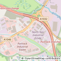 Map of Stockton on Tees, Cleveland