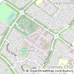Map of Milton Keynes
