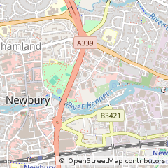 Map of Newbury, West Berkshire