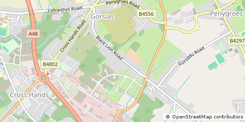 Map of Llanelli, SIR Gaerfyrddin