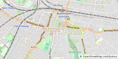Map of Beckenham