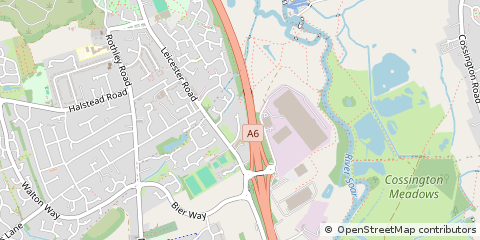 Map of Leicester, Leicestershire