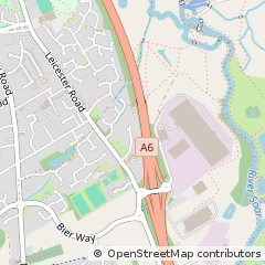 Map of Leicester, Leicestershire