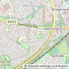 Map of Swindon, Wiltshire