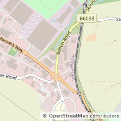 Map of Rotherham, South Yorkshire