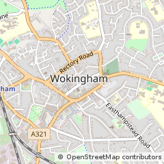 Map of Wokingham, Berkshire