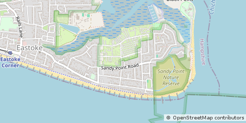 Map of Hayling Island, Hampshire