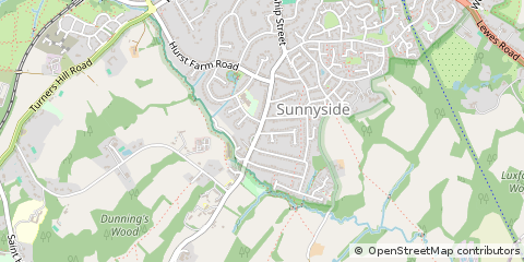 Map of East Grinstead, West Sussex