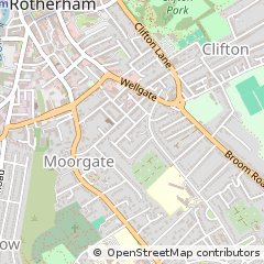 Map of Rotherham