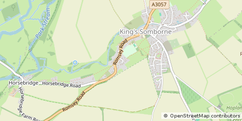 Map of Stockbridge, Hampshire