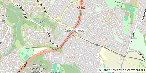 Map of Sheffield