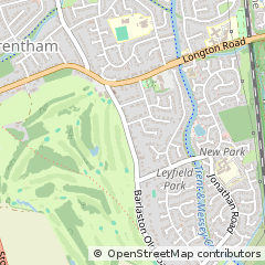 Map of Trentham, Staffordshire