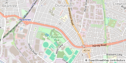Map of Derby, Derbyshire