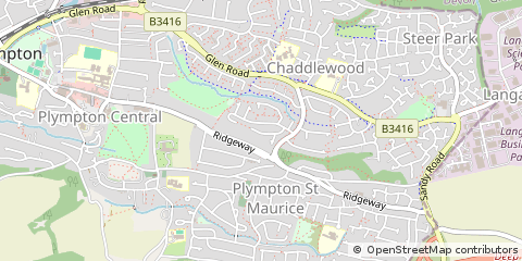 Map of Plymouth, Devon