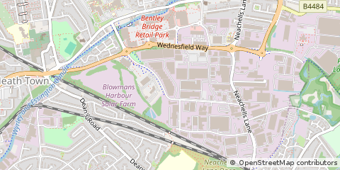Map of Wolverhampton, West Midlands