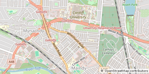 Map of Cardiff