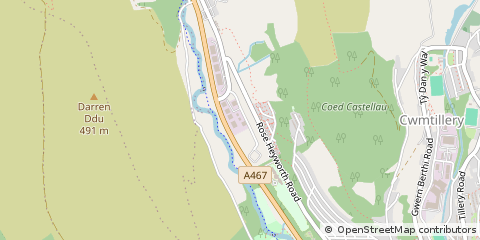 Map of Abertillery