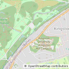 Map of Kingston Upon Thames, Surrey