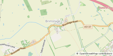 Map of Brimstage Road, Wirral