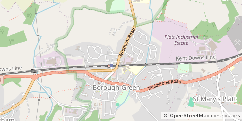 Map of Sevenoaks, Kent