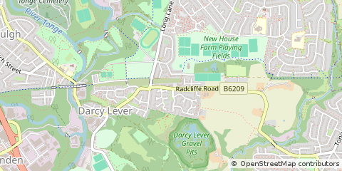 Map of Bolton, Lancashire