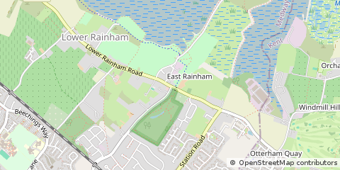 Map of Gillingham, Kent