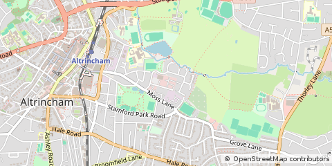Map of Altrincham, Cheshire